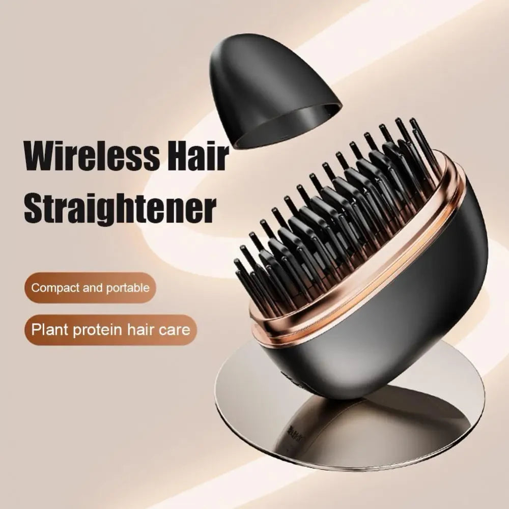 Portable Wireless Hair Straightener Brush