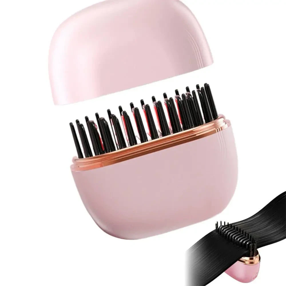 Portable Wireless Hair Straightener Brush